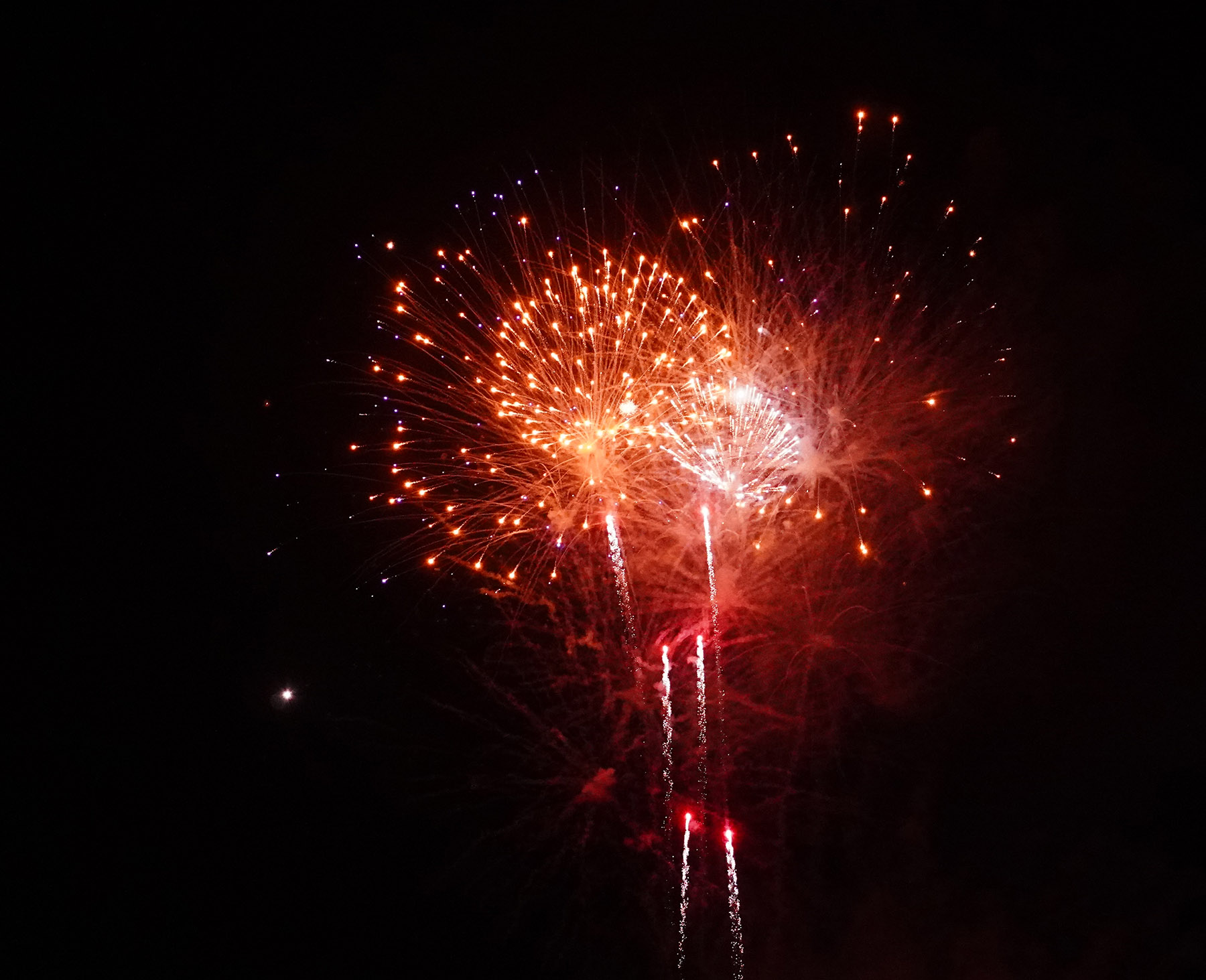 Fireworks close the opening night of the Khe Sanh coffee centenary festival